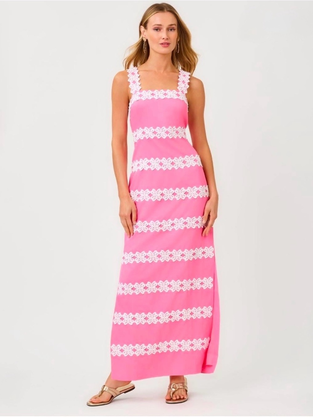 Lilly Pulitzer Davis Maxi Dress Confetti Pink Size 00